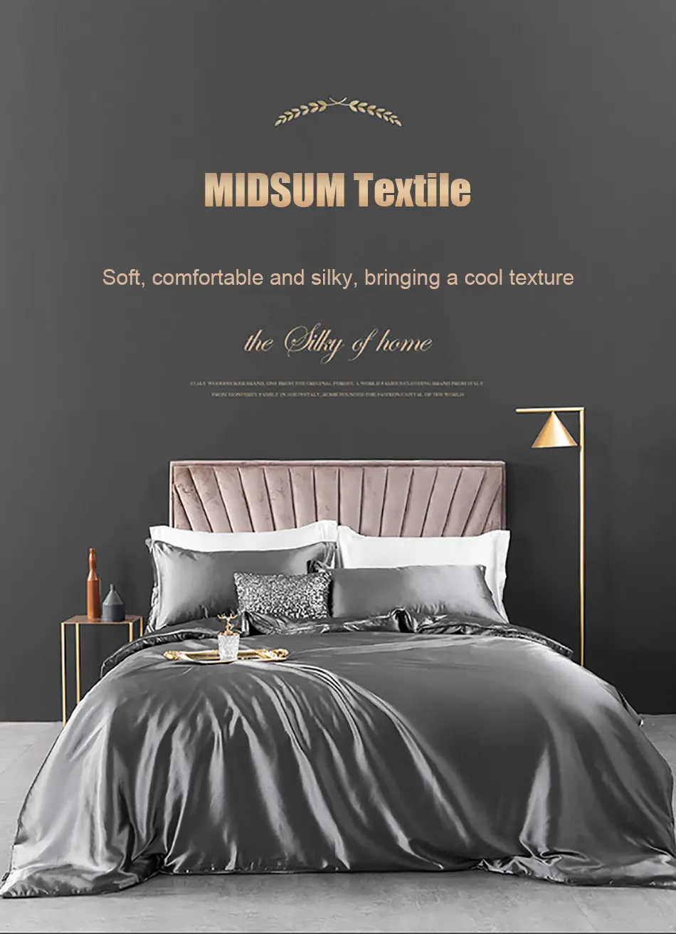 shabby chic bedding Solid Color Bedding Set Luxury Soft Bed Sheet And Pillowcases Quality Quilt Cover Summer Bed Set For Home Quality Bed Cover Set teddy bear bedding