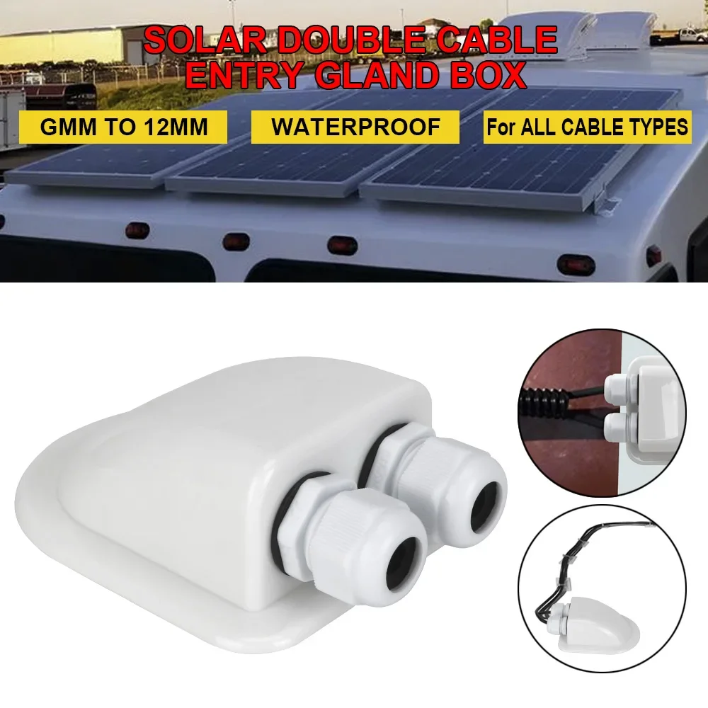 Solar Junction Box Wire Entry Gland Box Caravan Solar Car Junction Box
