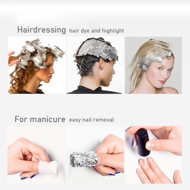 15cm*9m Salon Hair Aluminum Foil，Professional Embossed Hair Foil Roll Hair  Coloring Highlighting Foils for Bleaching Hair Salon