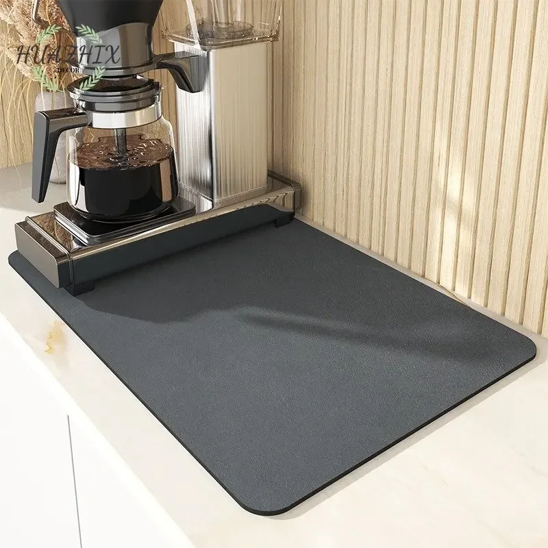 

Napa Skin Drain Pad Dish Drying Mat Tableware Coffee Bottle Rugs Rubber Super Absorbent Kitchen Dinnerware Placemat Bath Carpet