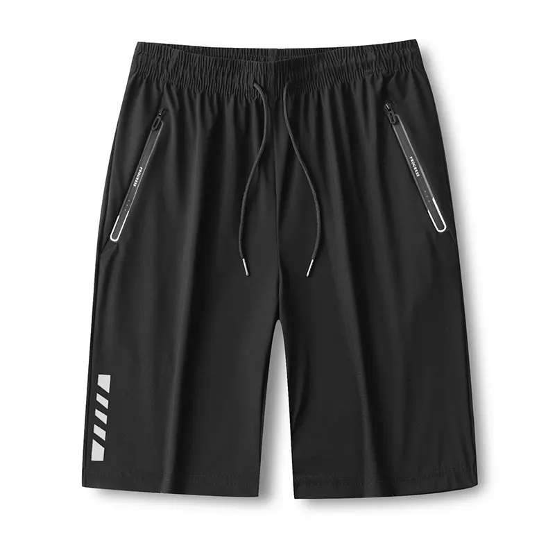 2024 Elegant Fashion Harajuku Slim Fit Ropa Hombre Loose Thin Style Sports Shorts Solid Pockets Straight Cylinder Casual Shorts