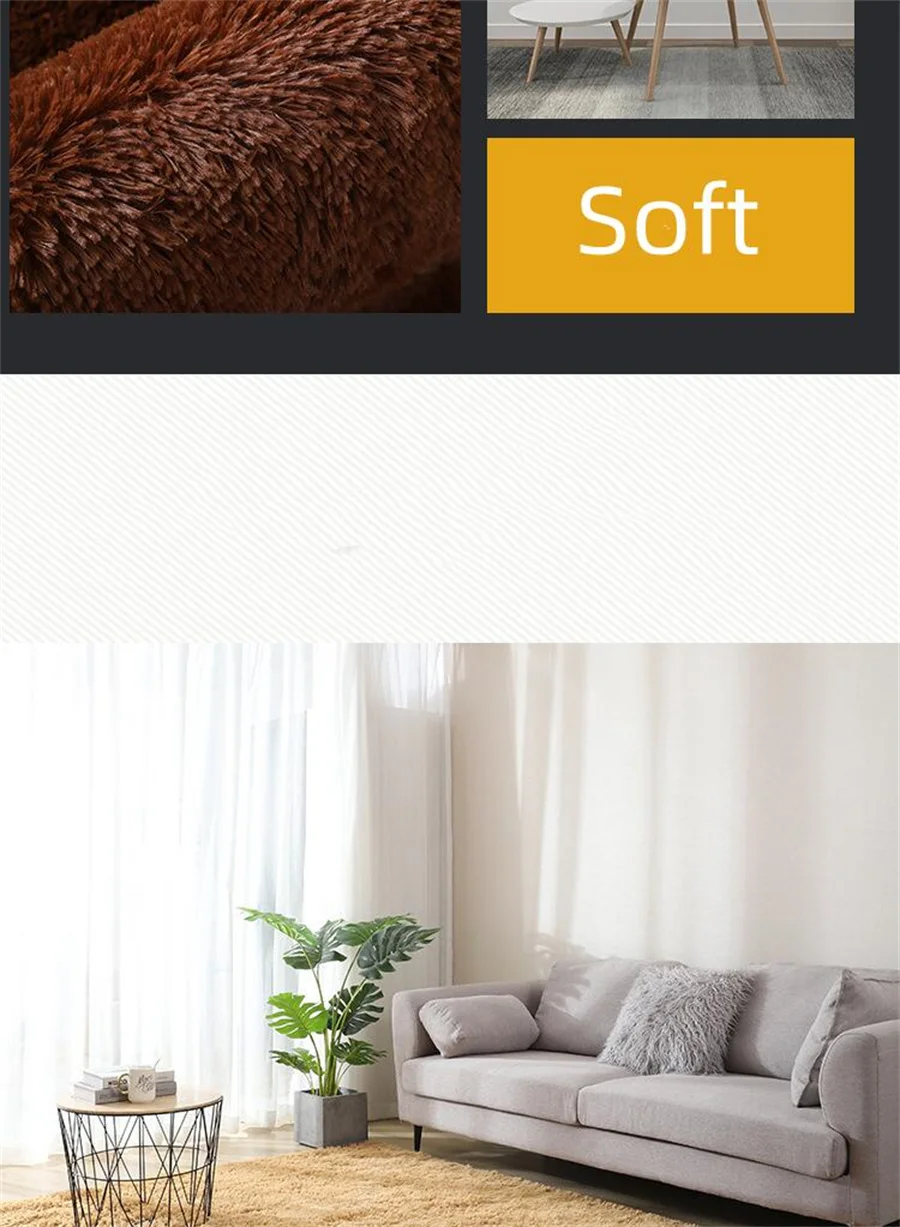New Thick Carpet for Living Room Plush Rug Children Bed Room Fluffy Floor Carpets Window Bedside Home Decor Rugs Soft Velvet Mat