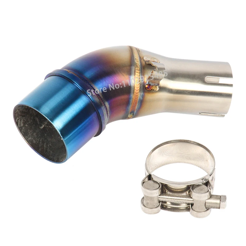 Slip-on For Yamaha YZF R25 R3 MT-03 MT03 Motorcycle Exhaust 51mm Escape Systems Connection Muffler Modified Middle Link Pipe - Image 2