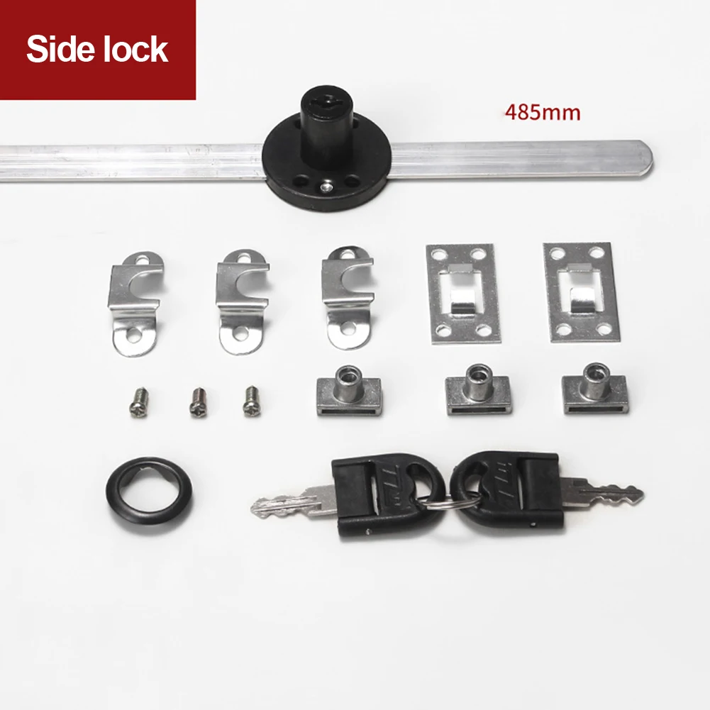 Description Picture 5 of itemRust Resistant 16mm Drawer Lock With Key  Black Zinc Alloy  Easy Installation For Office Cabinets And File Drawers