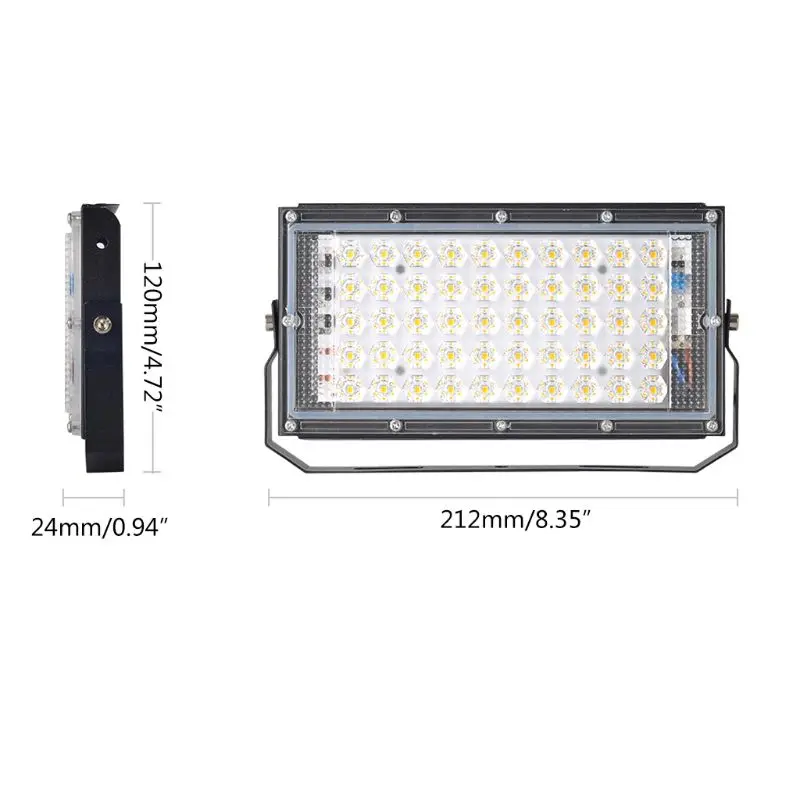 Floodlight Outdoor Spotlight 50W Wall Washer Garden Lamp Reflector IP65 12V 6