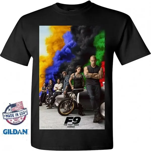 

Плакат фильма Форсаж 9 2020 F9 Черная Футболка размер S M L Xl 2Xl