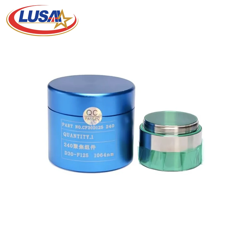 LUSAI 파이버 레이저 시준기 렌즈 포커싱 렌즈, 레이툴 레이저 커팅 헤드용 렌즈 거치대 포함, BT240, BT240S, D30, FL100, FL125mm