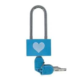 Enhanced Long - Handle Security Padlock for Doors, Drawers, and Travel Lockers (Blue)