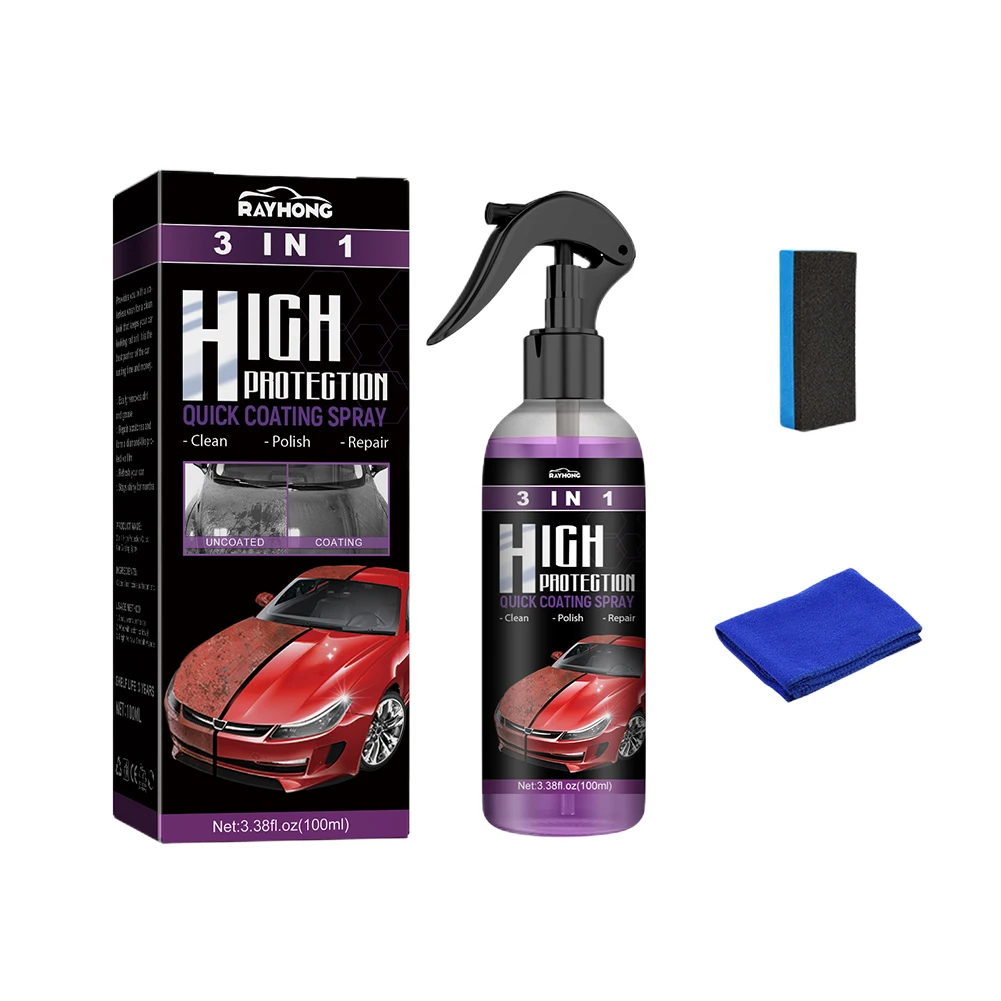 3 in 1 Car Ceramic Coating Spray Auto Nano Ceramic Coating Polishing