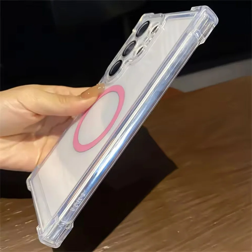 Ultra Clear Magnetic Phone Case with Shockproof Corner Protector