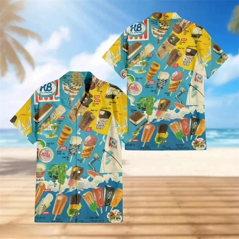 Chemise De Crème Glacée Pour Hommes - France