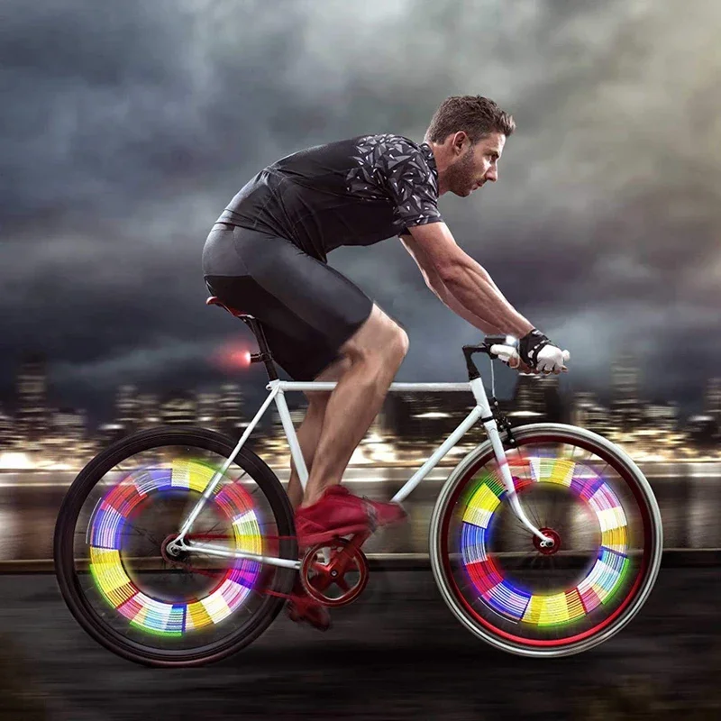 Bike Accessories 12PCS/Bag Bicycle Wheel Spokes Reflective Sticker Tube Strip Warning Light DIY 7.5cm MTB Cycling Reflector Reflective Safety Kit