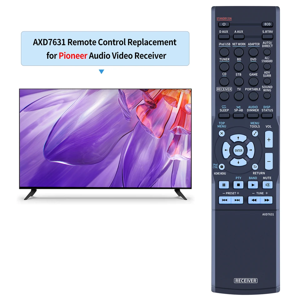 Nuovo AXD7721 Compatibile Con Il Telecomando Del Ricevitore AV Pioneer Vsx 45 Vsx 44 Vsx 454 Vsx 824~p181422182