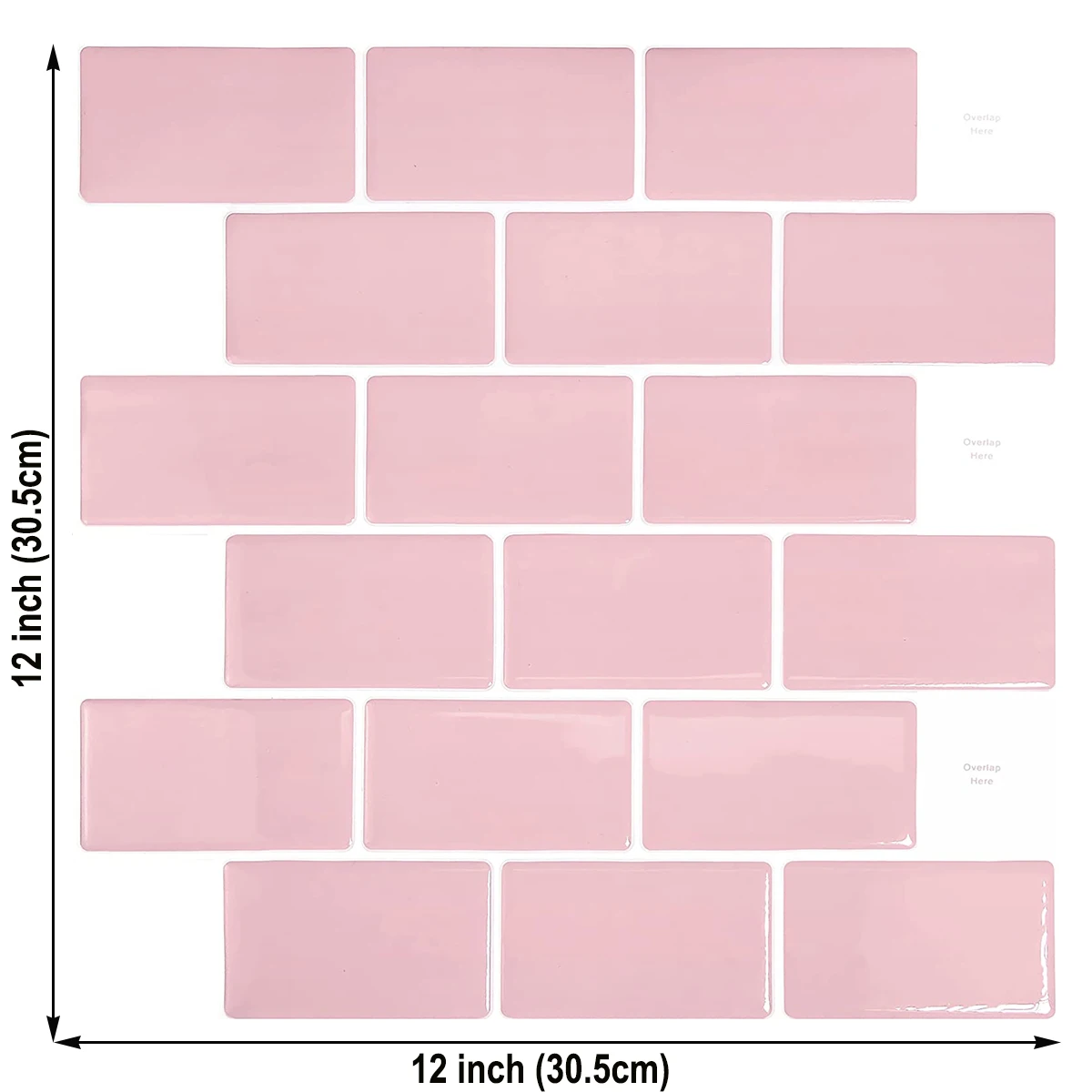 Subway Wall Sticker Backsplash Kitchen Sticker Peel And Stick Self Adhesive Wall Tiles 1 Sheet wall stickers kitchen wall sticker