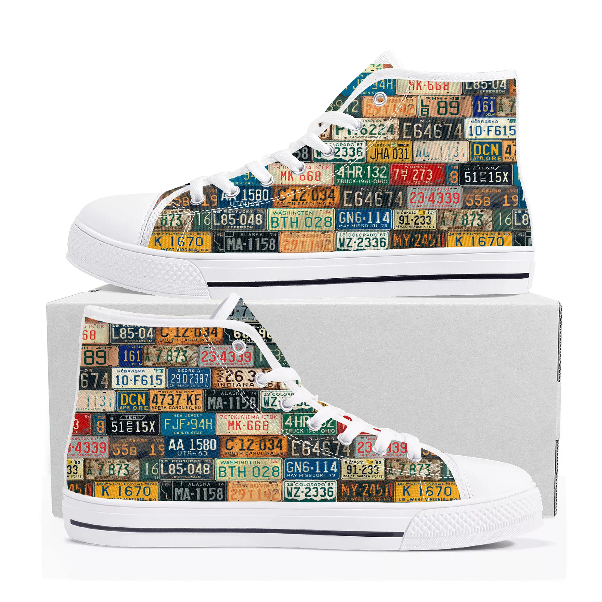Dragon Pattern Design High Top High Quality Sneakers Mens Womens Teenager Canvas Sneaker Casual Couple Shoes Custom Made Shoe