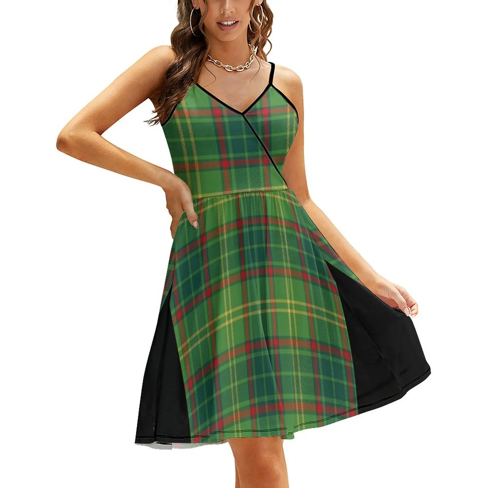 

County ARMAGH Irish Tartan, Ulster Province, Ireland Sling Dress Women's skirt evening dress woman