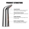 400mL Automatic Soap Dispenser Infrared Hand-free Touchless Soap Dispenser Dish Liquid Lotion Gel Shampoo Chamber Auto Hand Soap 2