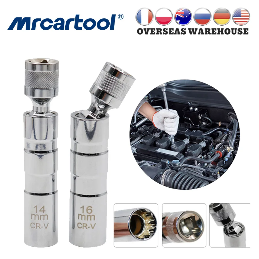 Universal38DSparkPlugSocketSleeveWrench14mm16mm12Point