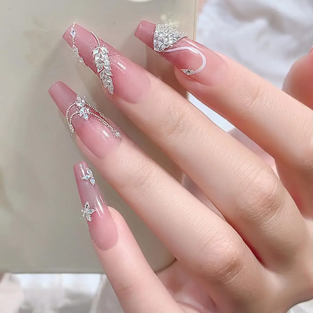 100PCS Zircon Nail Charms 6