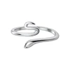 WYEAIIR 925 Sterling Silver Simple Cute Mini Snake Resizable Opening Ring For Women Luxury Jewelry 6