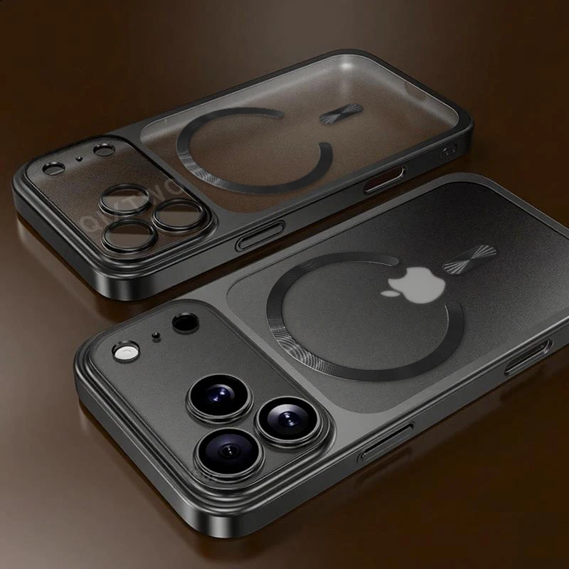 Luxury Matte Transparent Magnetic Wireless Charging Shockproof Phone Case - Air Plus Edition