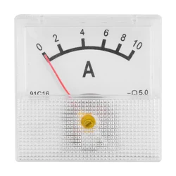 Square Analog Ammeter for Voltage and Current Testing (DC 0 - 10A)