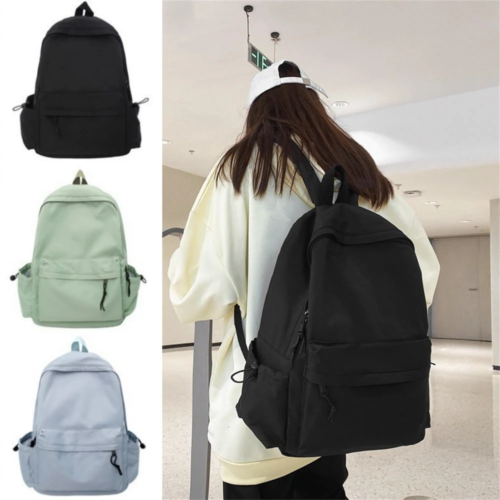 

2023 New Shoulder Bag Simple Large-Capacity Travel Computer Backpack Teen Students Leisure Schoolbag Nylon Women'S Bookbags