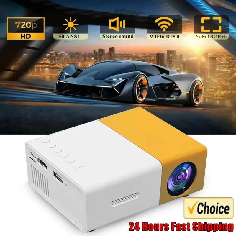 Mini Proiettore Portatile YG300 Full HD 1080P - Home Theater USB - Versione Generica