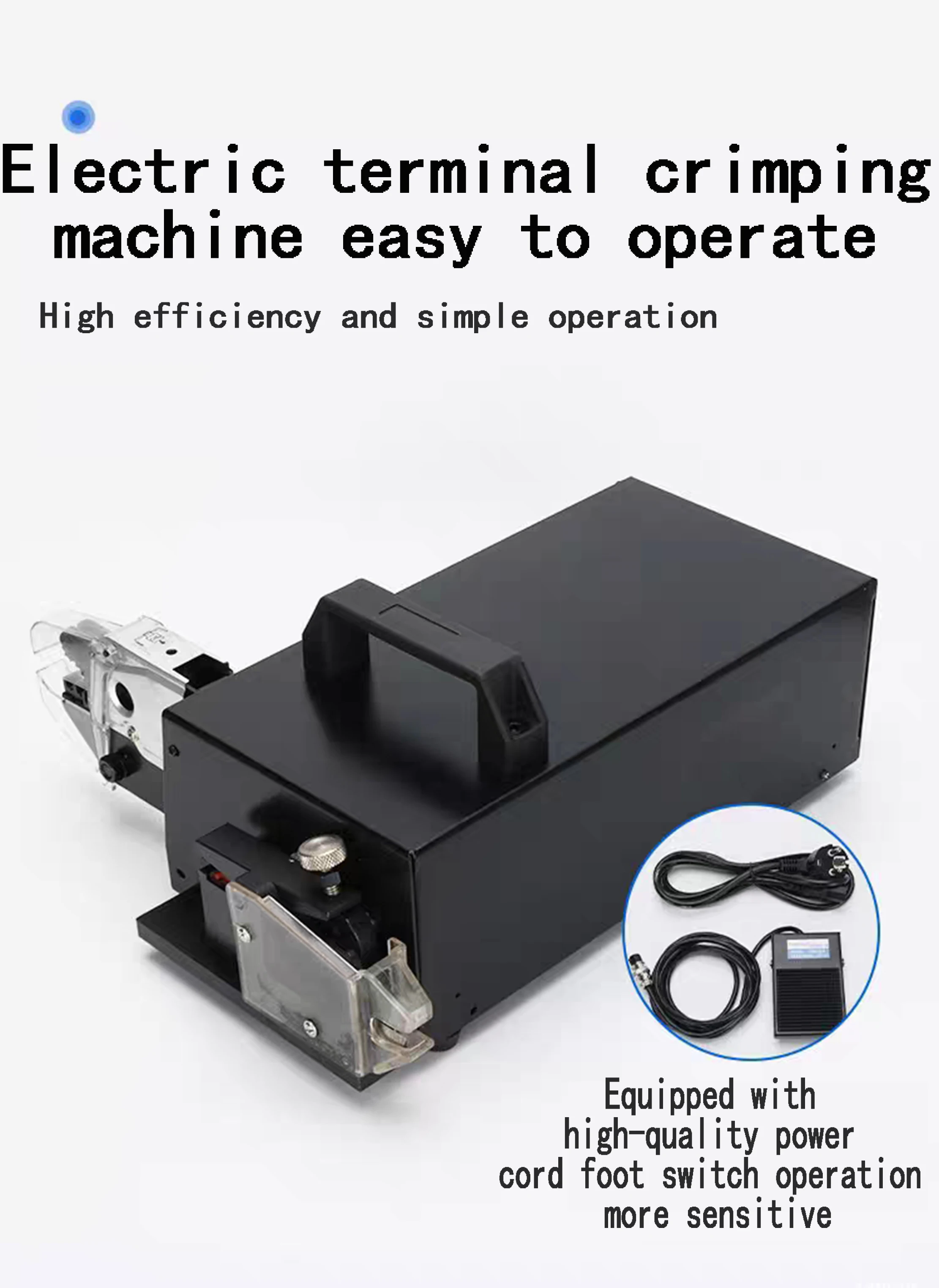 EM6B2 PRO Electric cold terminal crimping machine EM6B2 crimping machine desktop multi-function with Crimping 11 dies 4