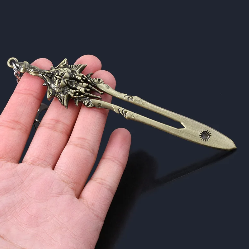 Neuer God of War 4 Kratos Schwert Schlüsselanhänger Anhänger Schlüsselring Schmuck für Männer und Frauen Auto-Schlüsselanhänger Zubehör – Detail 10