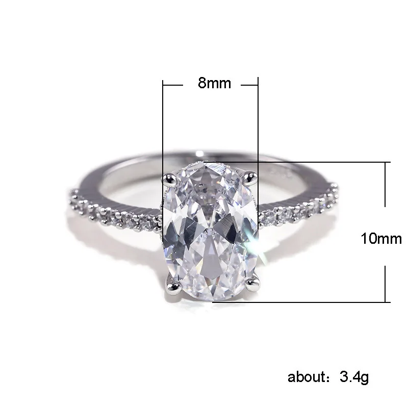 Anillo De Compromiso Solitario Stilla Platino - Joyería