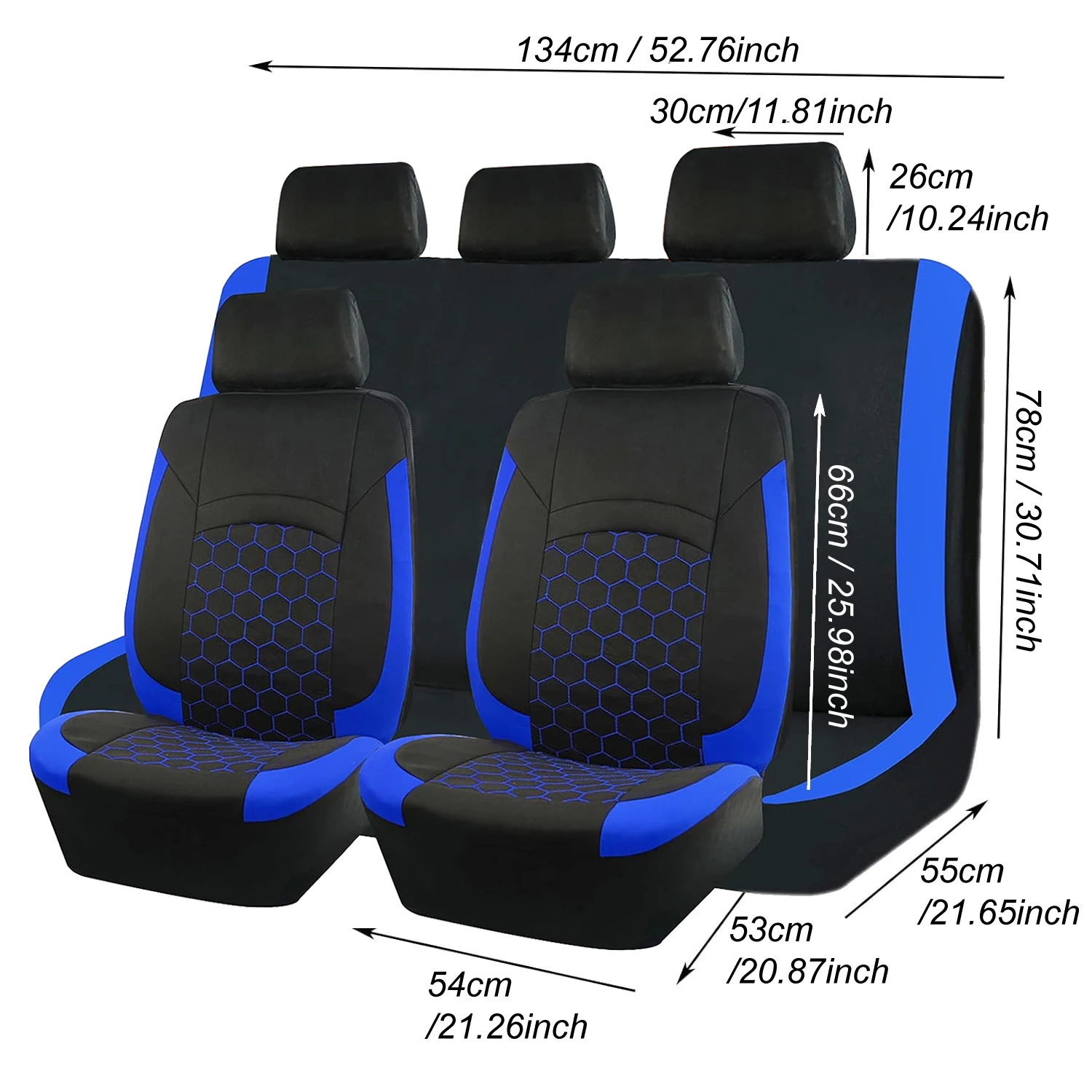 Coprisedile universale per auto a 5 posti, adatto a vari modelli, lavabile in lavatrice, facile da pulire e installare, elevata elasticità - immagine 5