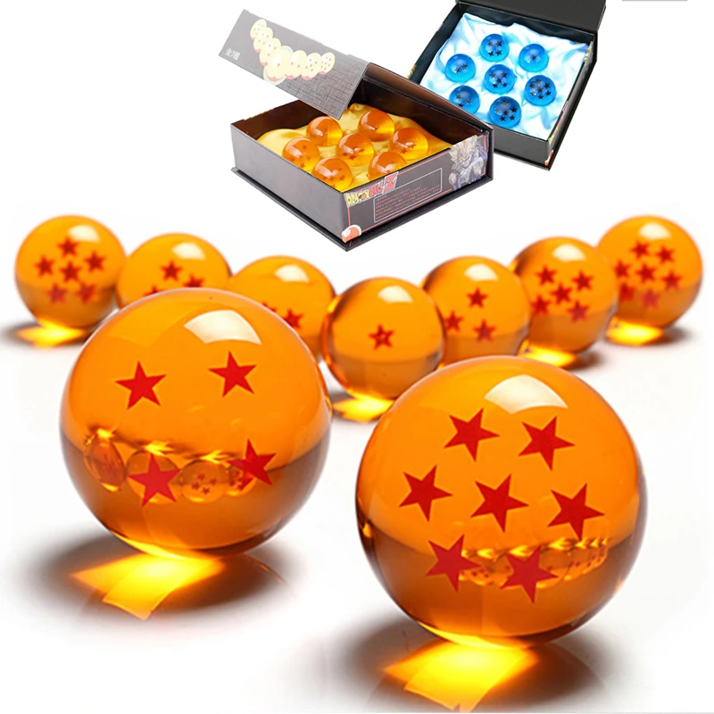 Bola de cristal de Dragon Ball para niños, modelo de esfera de resina de 7  estrellas, todos los tamaños, 3,5 7,6 Cm, adorno de Navidad, accesorios de  regalo|Figuras de acción| - AliExpress
