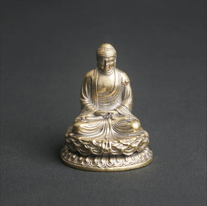 

Antique Brass Meditation Buddha Lord Buddha Statue Ornaments To Worship Sakyamuni Statue