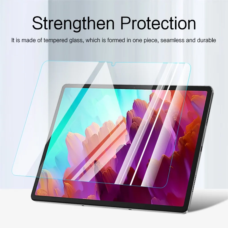 Filme de Fibra de Carbono e Vidro Temperado Protetor de Tela Frontal Lenovo Xiaoxin Pad Pro 12.7 2023 P12 12.7 Tb371fc Conjunto - Imagem 4