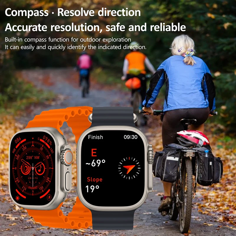 2023 ο HK8Pro Ʈ ġ Ʈ NFC  49mm Smartwatch  2.12 ġ ְ Rtae AMOLED ħ