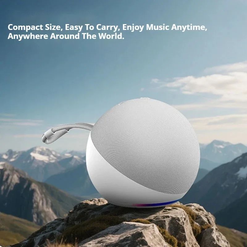 Spherical Wireless Bluetooth Subwoofer Speaker with RGB Light 3