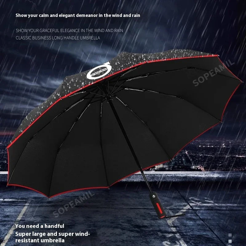 For Volvo XC40 XC60 XC70 XC90 C30 C70 S40 S60 S80 S90 V40 V60 V70 V90 Car Umbrella Automatic Folding UV Sun Protection Sunshade
