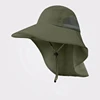 Mens UV Sun Protection Cap Safari Hike Cap with Neck Flap Fishing Hat 5