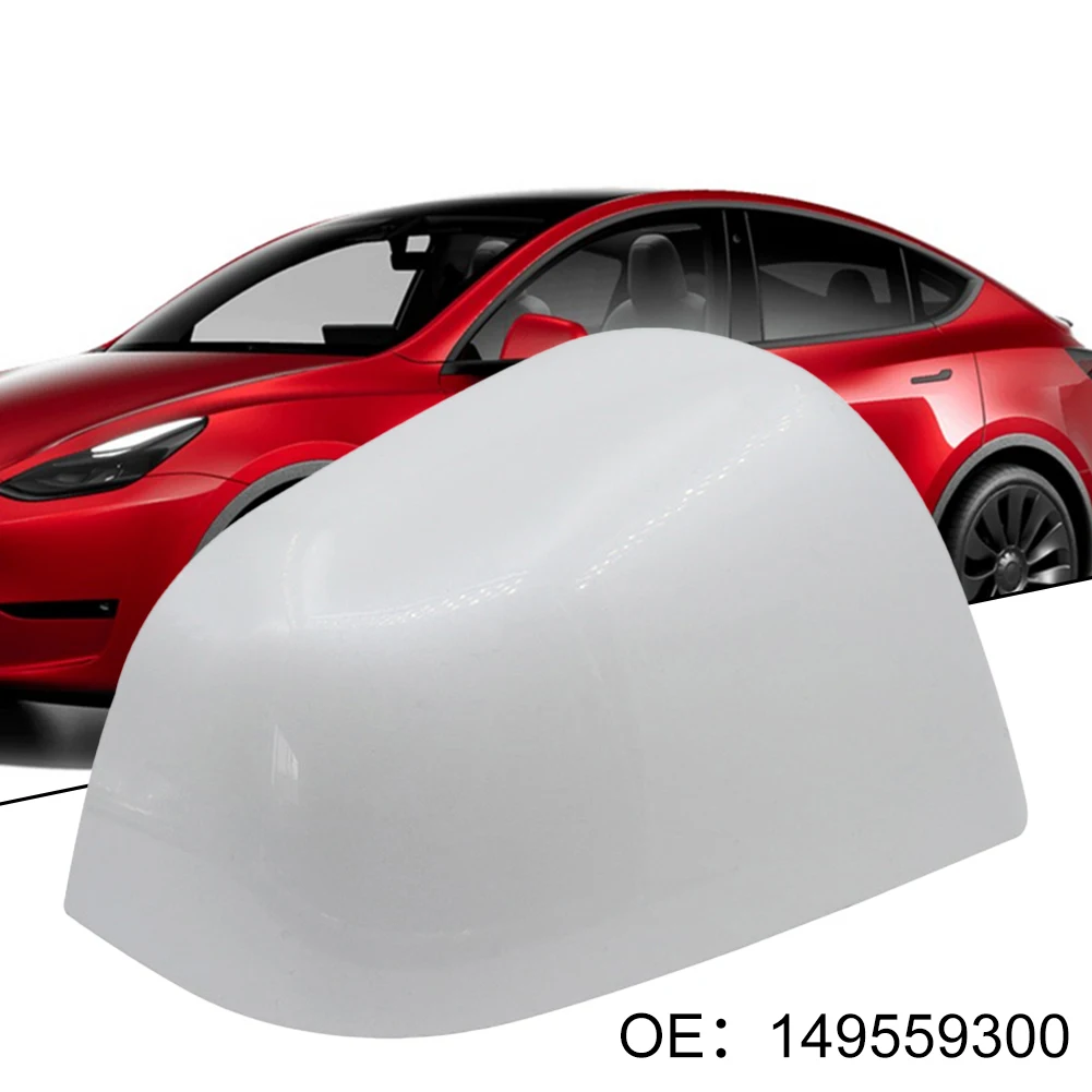For Tesla Model Y 2021-2023 ABS White Right Side Door Wing Mirror Cover White 1495594-00-A Accessories For Vehicles