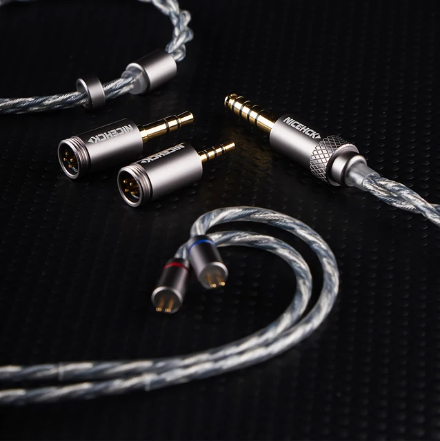 NICEHCK BlueLuna HiFi イヤホンケーブル シルバーメッキ OFC 3 NICEHCK BlueLuna HiFi イヤホンケーブル シルバーメッキ OFC 3