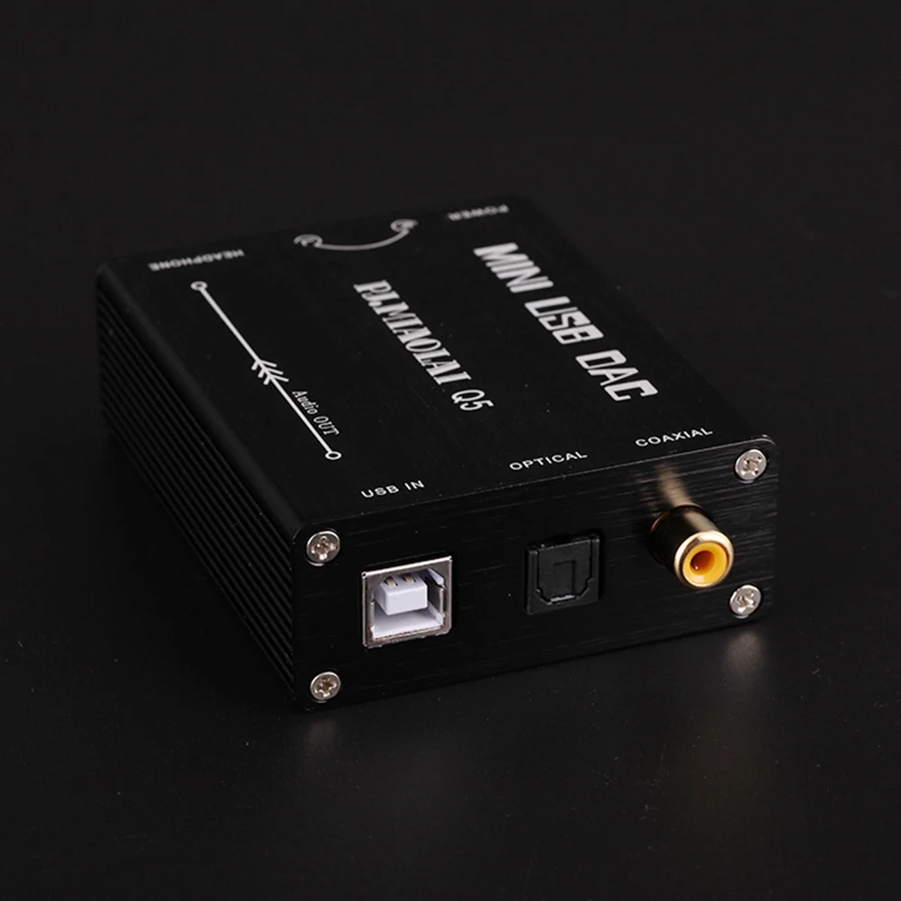 Q5 HIFI PCM2704 OTG 오디오 디코더 컴퓨터 외장 USB 사운드 카드, RCA 오디오, 광섬유, 동축 디지털 신호 출력