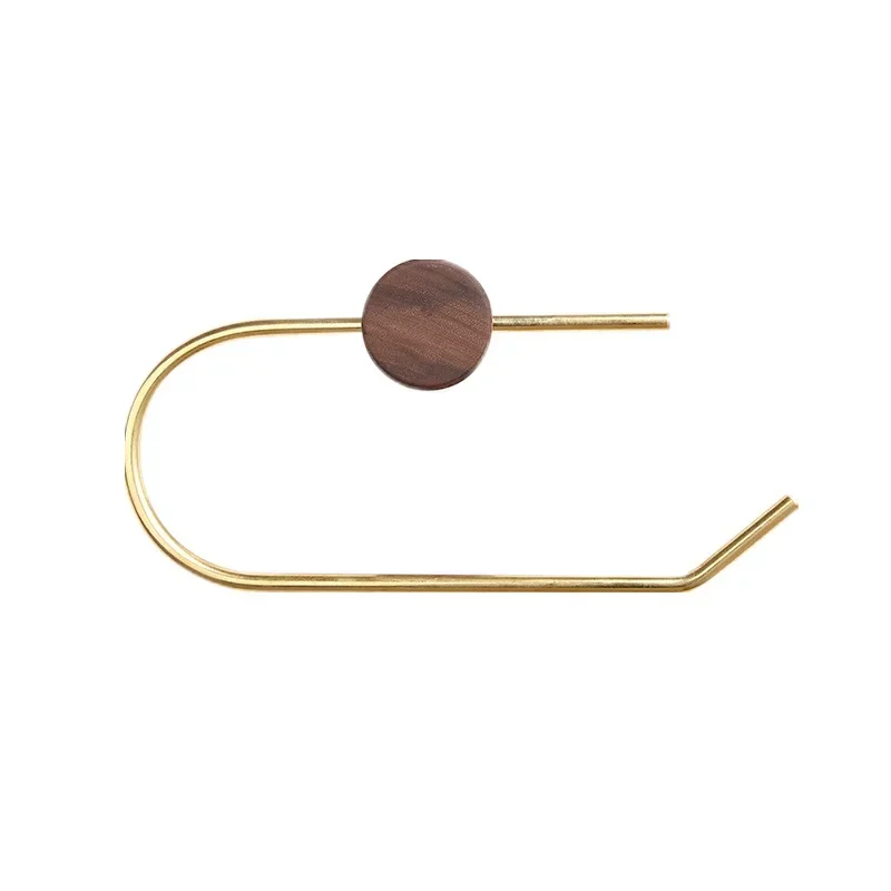 Nordic Hanging Towel Rack Bathroom Toilet Paper Holder Toilet Paper Roll Wooden Tissue Rack