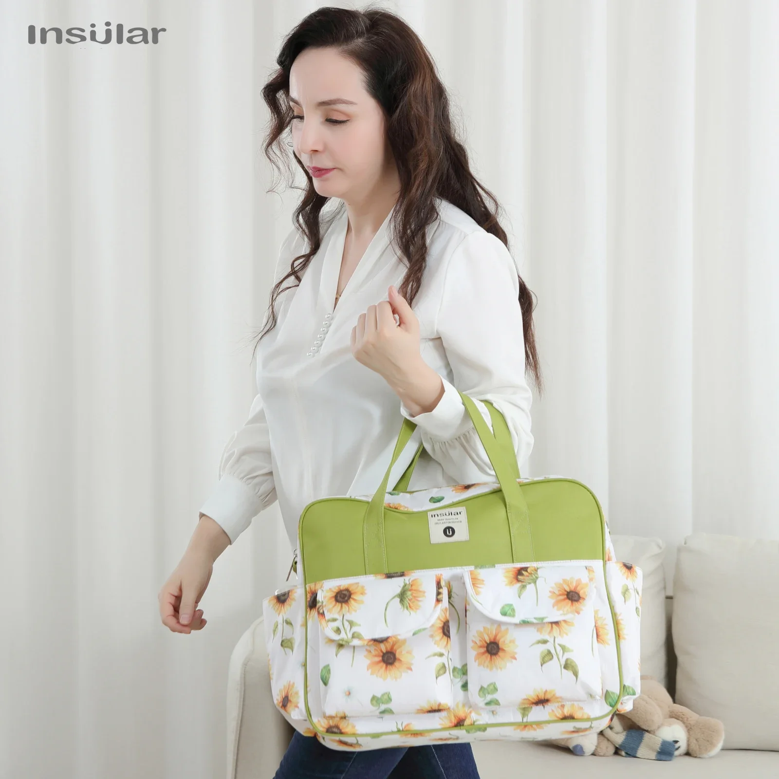 Insular Baby Diaper Bag Large Capacity Mommy Handbag Shoulder Bag for Outdoor Travel maternity bag diaper bag