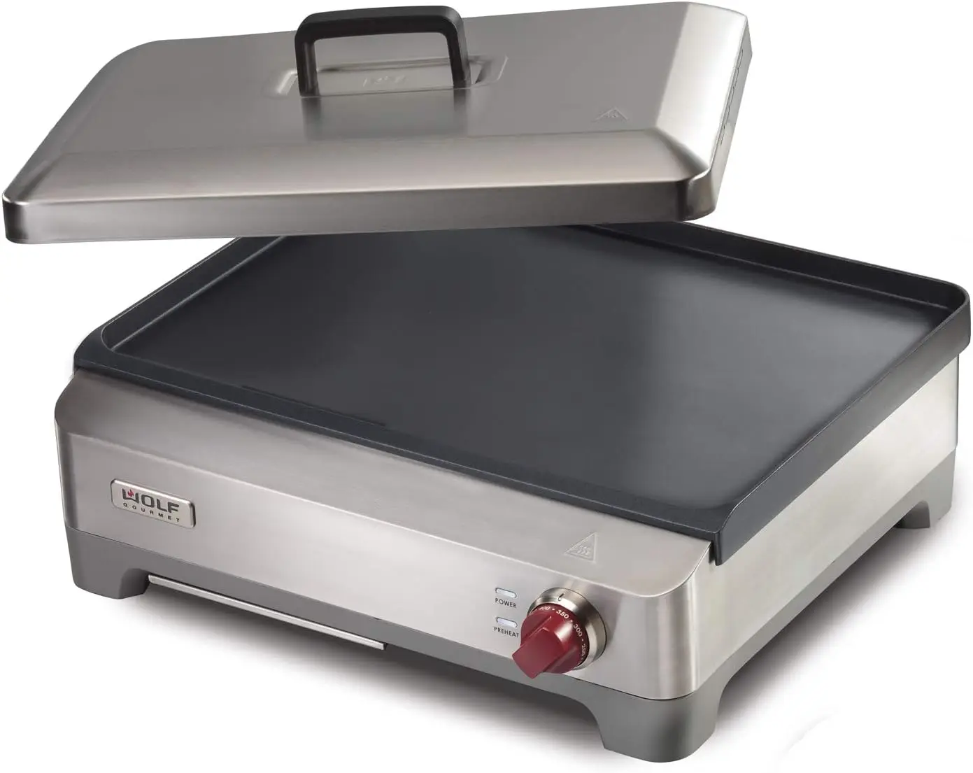 

Wolf Gourmet Precision Electric Griddle, Indoor Grill, 200 sq. in, Nonstick Coating, Advanced Temperature Control