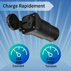 AC 220V Adaptor for Charger or Charging Station (Type2 to Schuko)