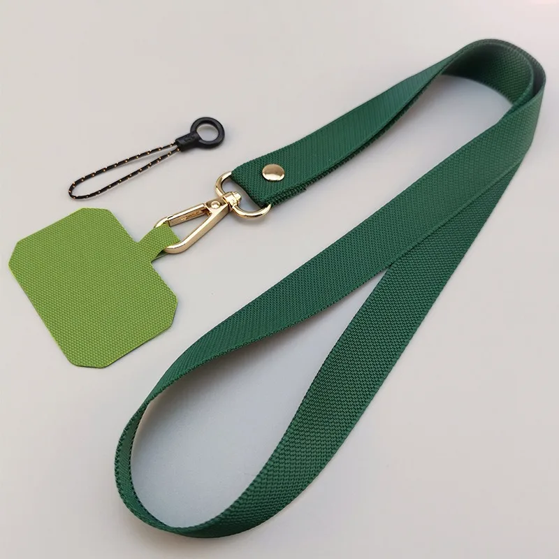 Durable Solid Color Phone Lanyard with Anti-Lost Pendant