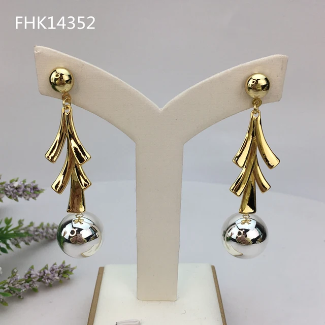 Yuminglai Fashion Dubai Jewelry Accessories Hollow Classical Elegant Superior Quality big earinDrop Earrings for Women FHK13751 5