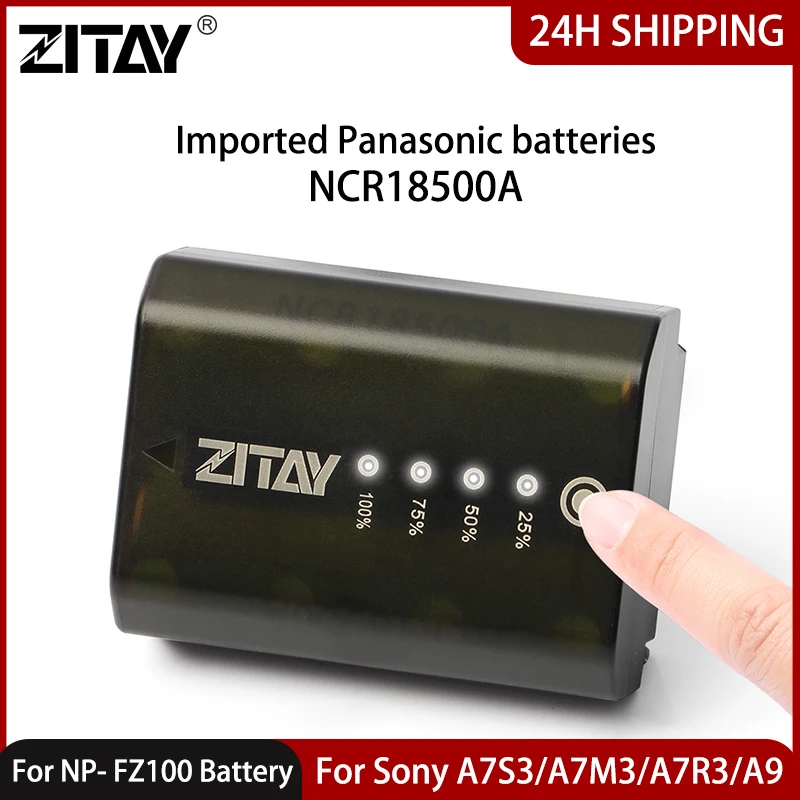 Batteria Per Fotocamera Zitay Np-Fz100 Batteria Di Recupero Da 2040Mah Per Sony Alpha A7 Iii A7R Iii A7R Iii A7R Iv A9 A73 A7R3 A7S3