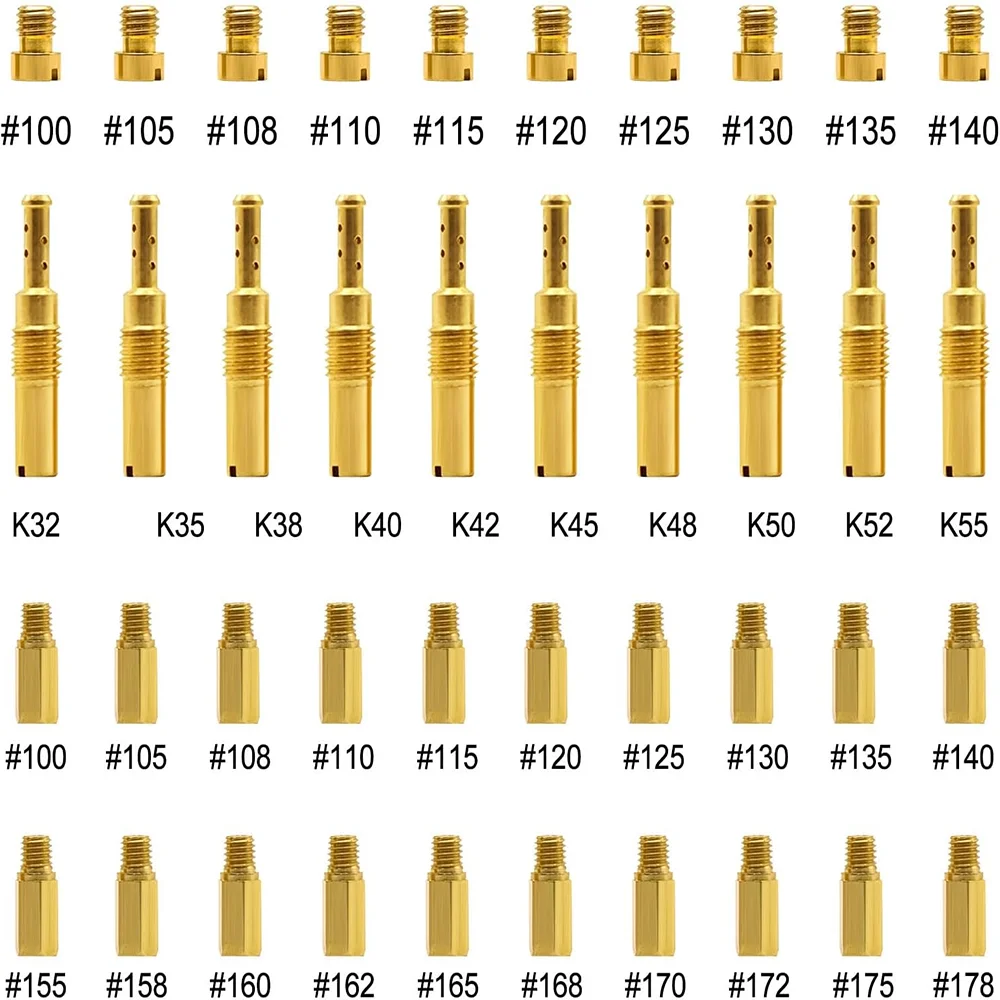40 und 120 Stück Vergaser-Hauptdüsen-Set inklusive 90 Stück Hauptdüsen und 30 Stück Slow Pilot Jet für PWK CVK PE Keihin OKO Carb KOSO Polini – Detail 7